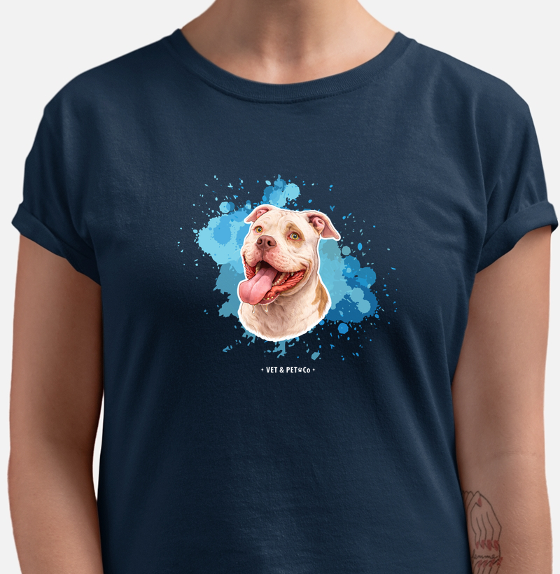 Aquarela Dog (American Bully)