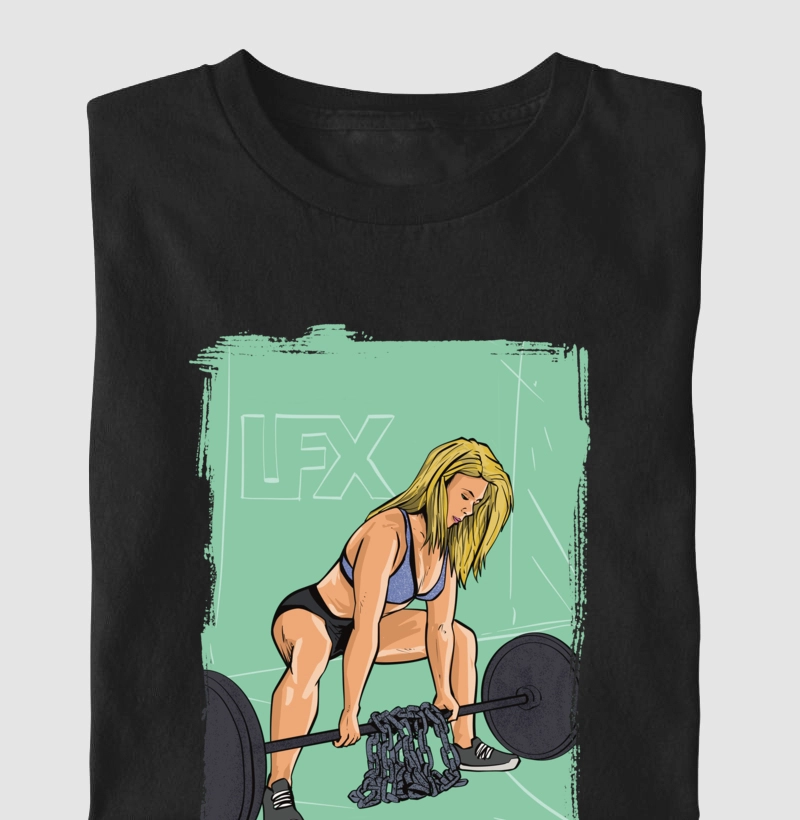 Mulher fazendo Deadlift V02