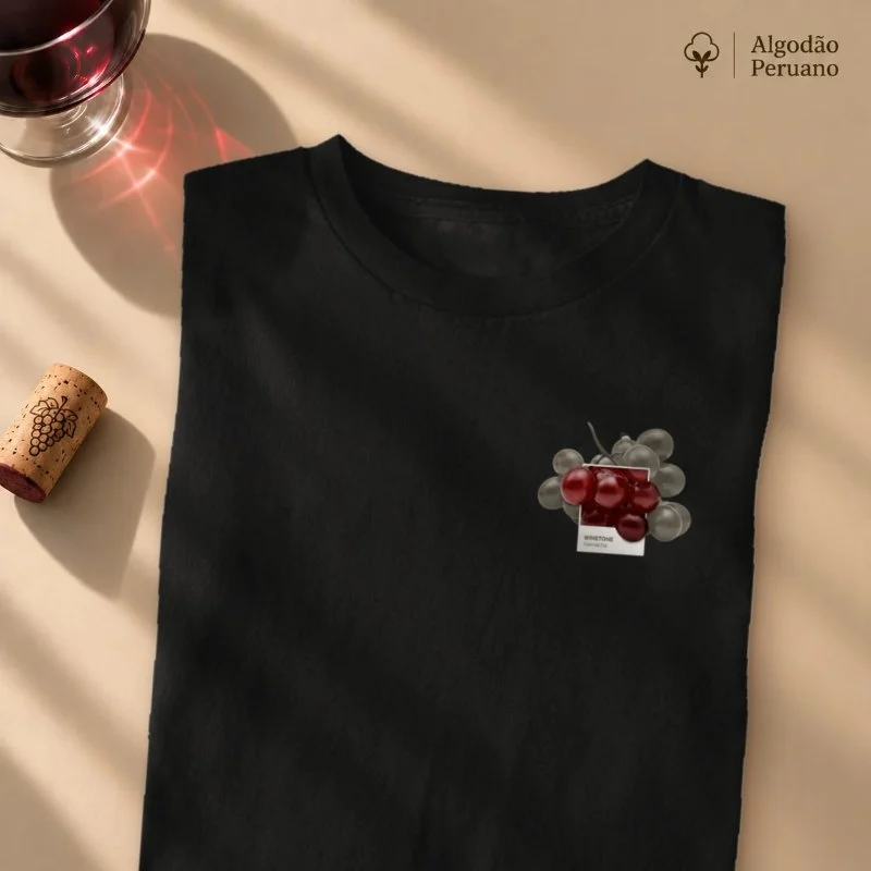 Camiseta A Cor da Garnacha - Camiseta Algodão Peruano