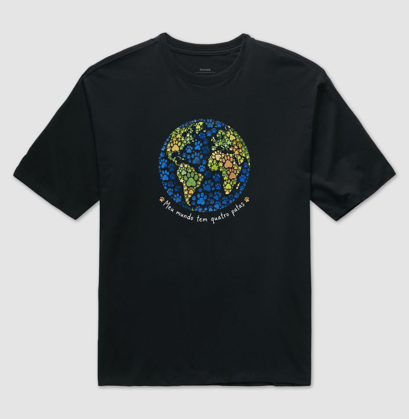 Planeta de Patas - Camiseta Oversized