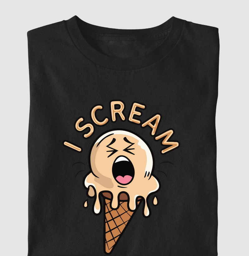 Camiseta I scream, ice cream