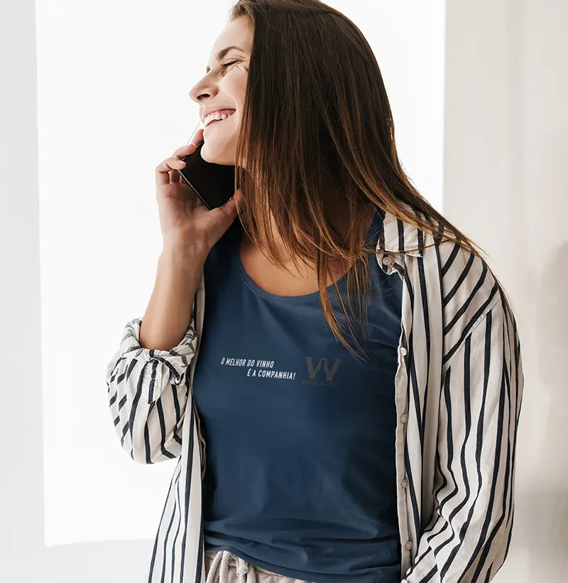 Camiseta O Melhor do Vinho Wine e Cia