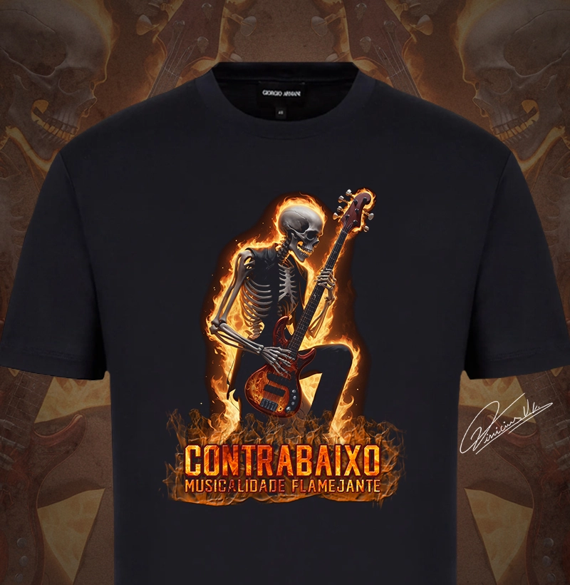 Contrabaixo Musicalidade Flamejante