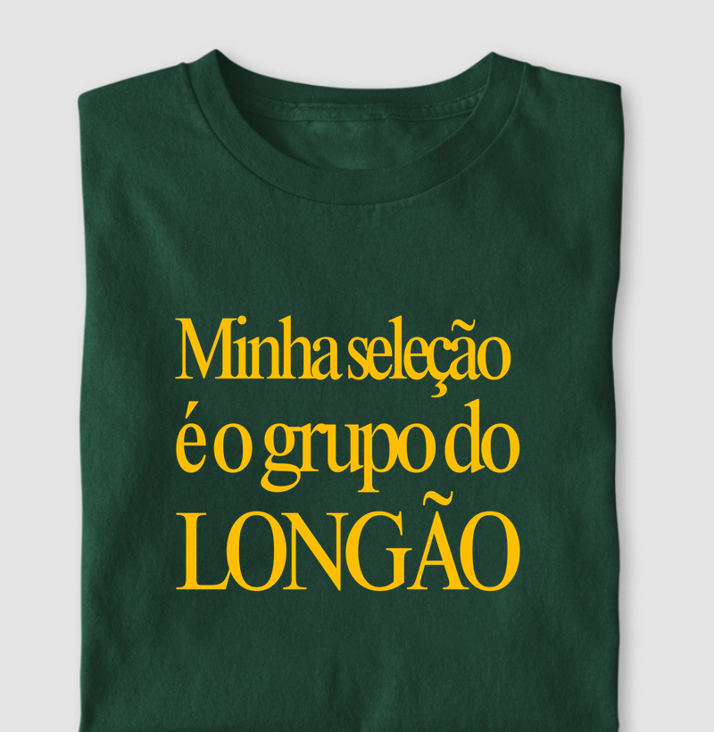 Camiseta Corrida - Minha Seleção É O Longão