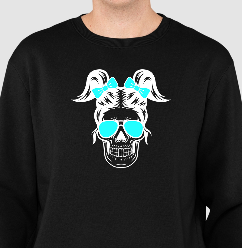 Caveira mulher branco