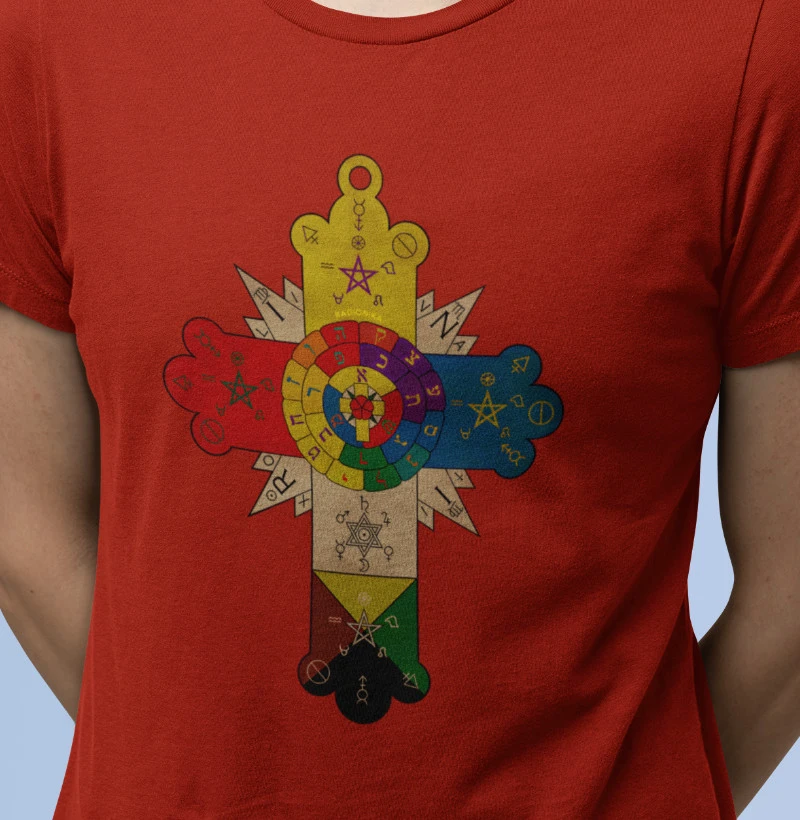 Camiseta Rosacruz – Sabedoria Hermética – Estampa Radiônica Unissex