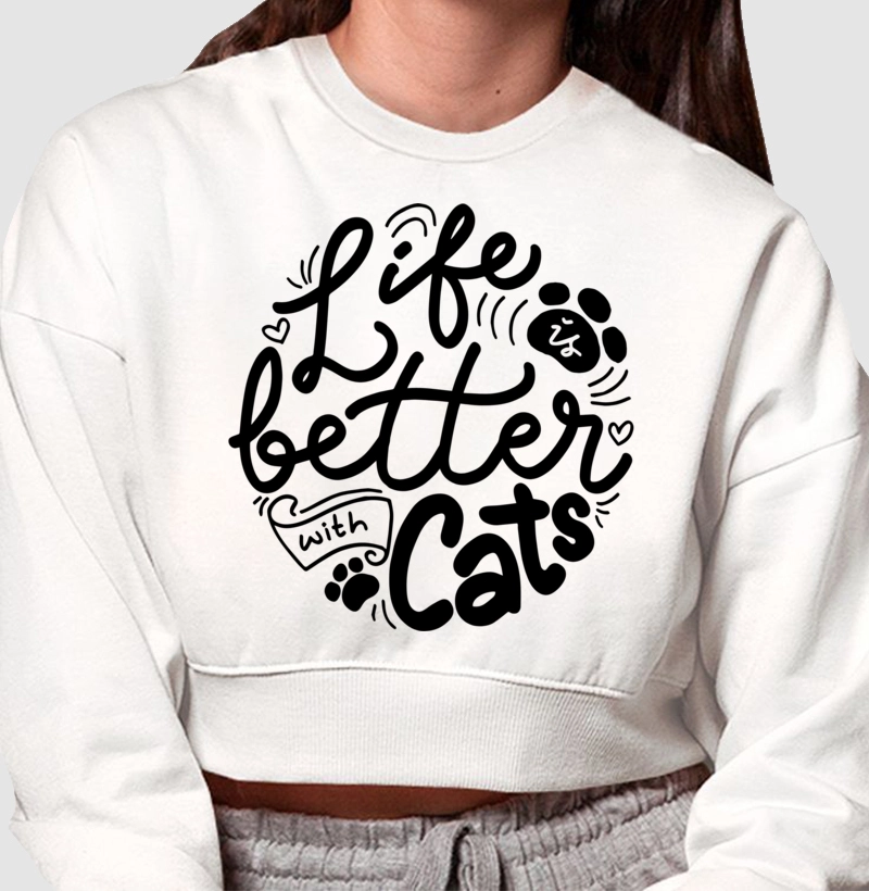 Life is better with Cats (A Vida é melhor com Gatos)