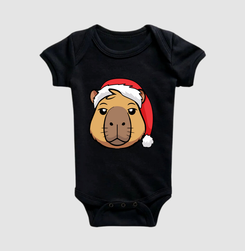 Camiseta Capivara Noel - Body Infantil
