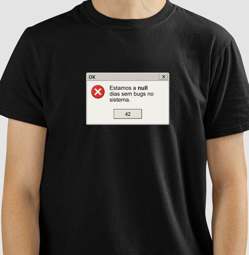 Estamos a null dias sem bug