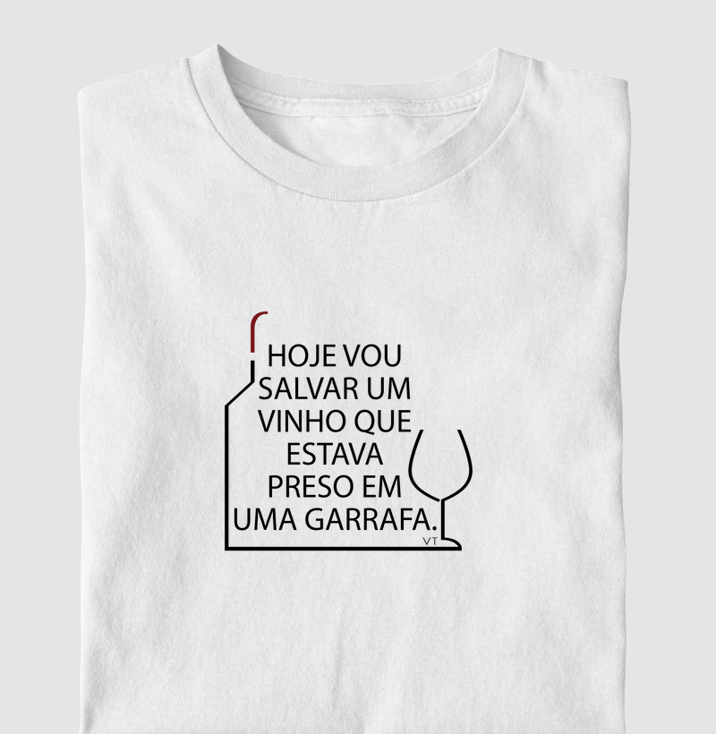 Hoje eu vou salvar um vinho que estava preso em uma garrafa