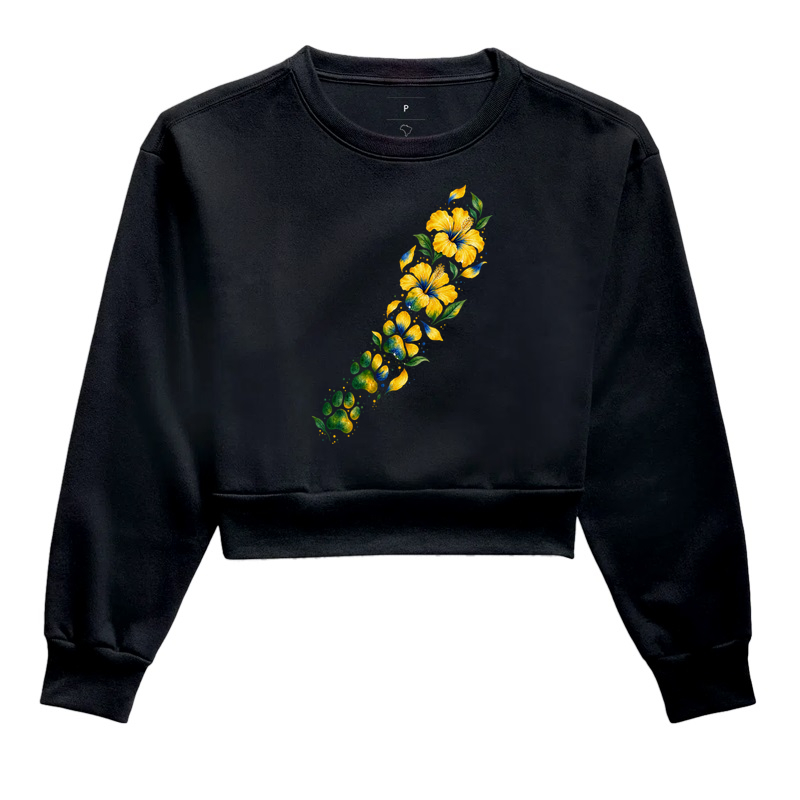 Flor Brasileira - Cropped Moletom