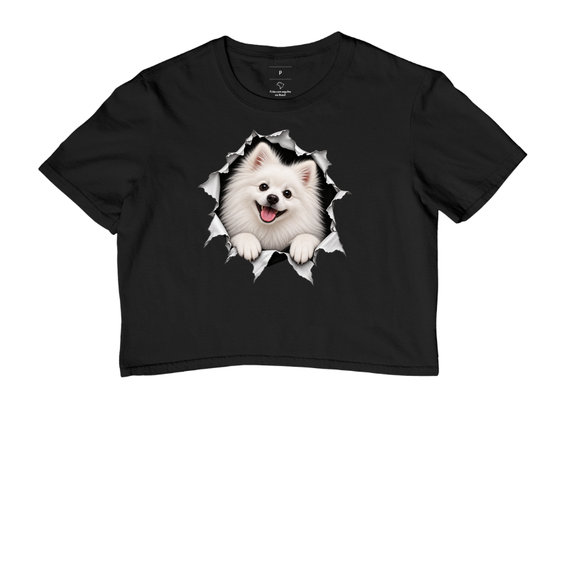 Pomerânia (Spitz Alemão) Saindo da Camisa - Cropped