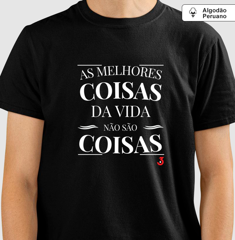 Camiseta Algodão Peruano 3Car Inspire As Melhores Coisas