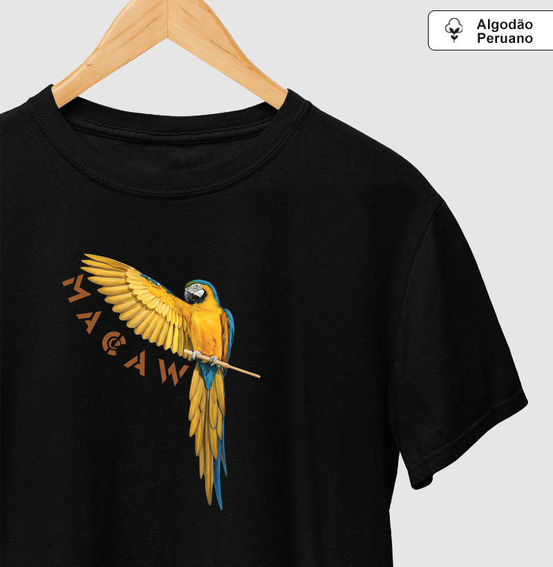 Camiseta Algodão Peruano - Macaw 