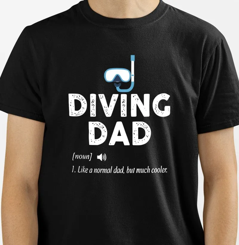 Camisa Diving Dad, Like a Normal Dad, But Much Cooler