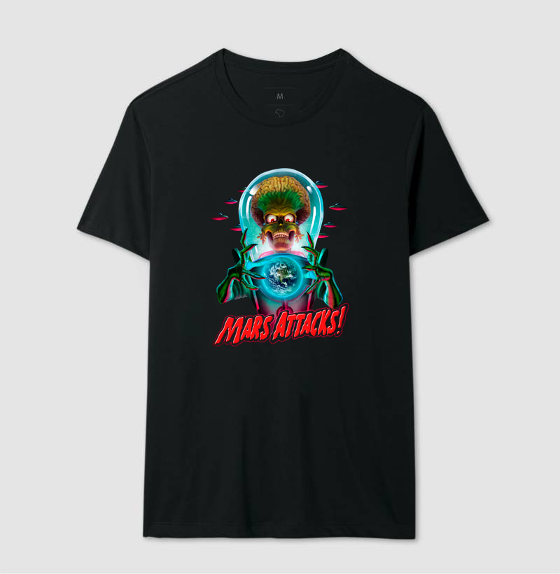 Camiseta Marte Ataca by Riverside Ink.