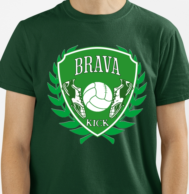 Camiseta Brasão Brava Kick Verde