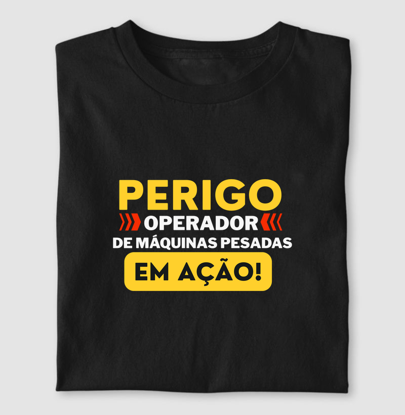 perigo, operador em ação