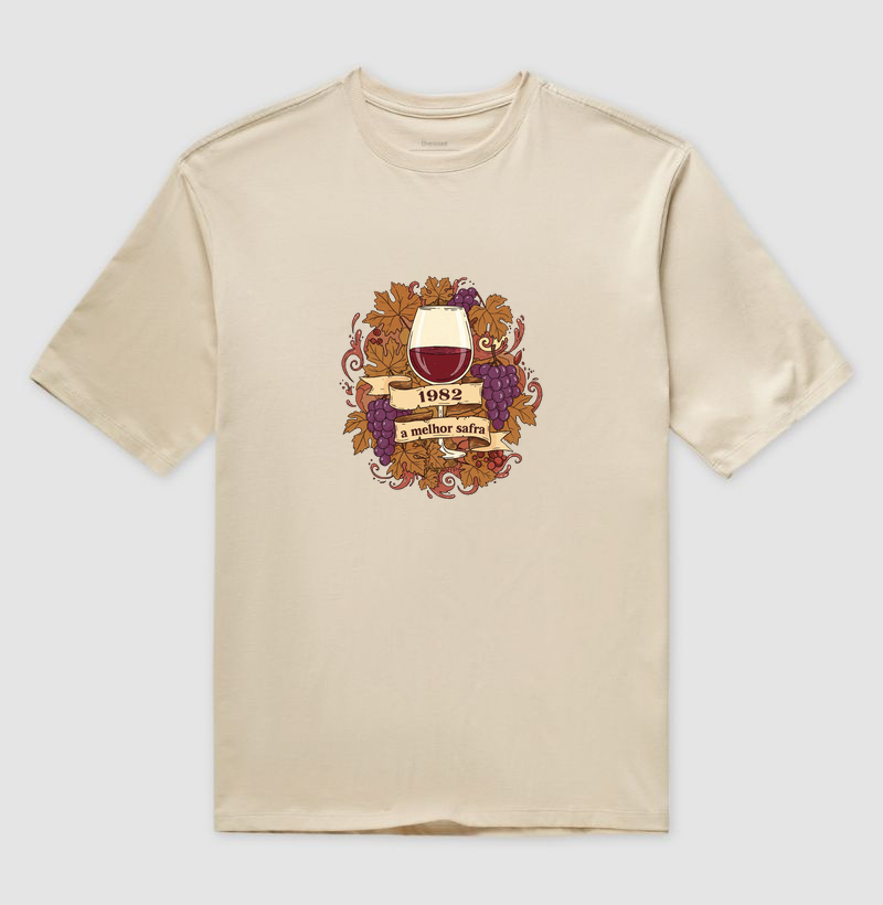 1982 - A melhor Safra. PERSONALIZE O SEU ANO, PEÇA NO WHATS APP - Camiseta Oversized