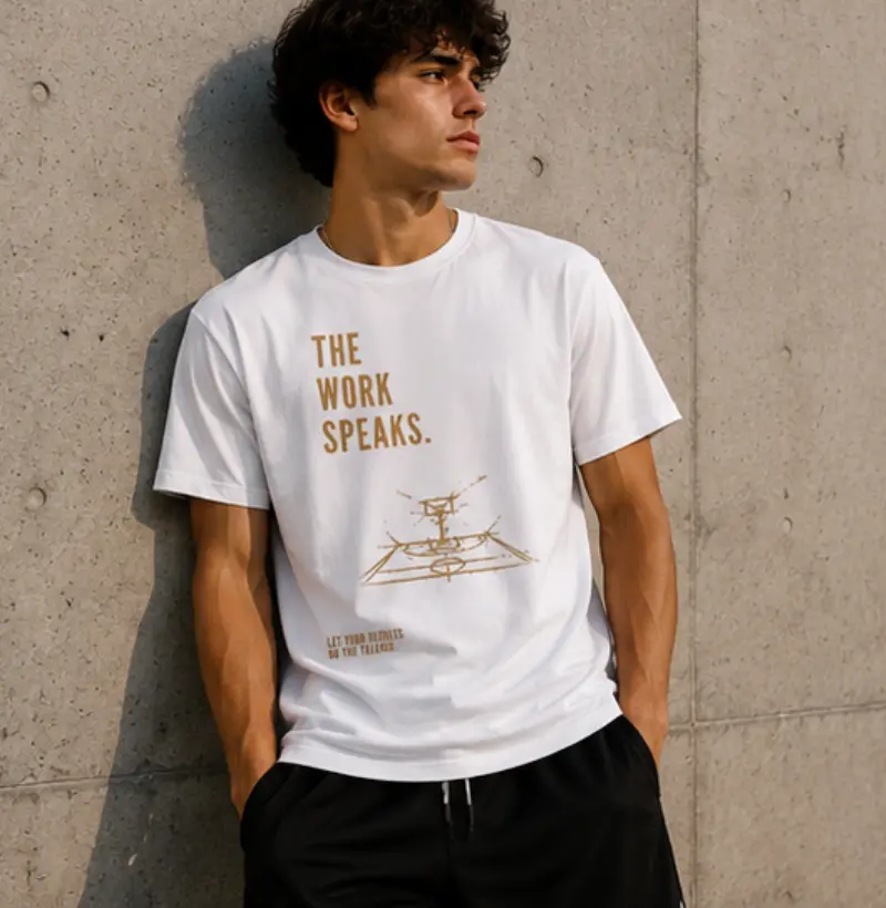 Zero Easy The Work Speaks — Masculina — Branca
