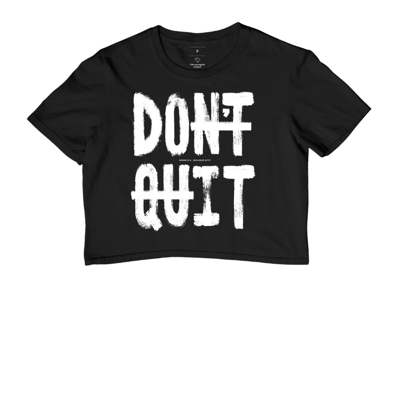 Don't quit - Do it (1 cor)