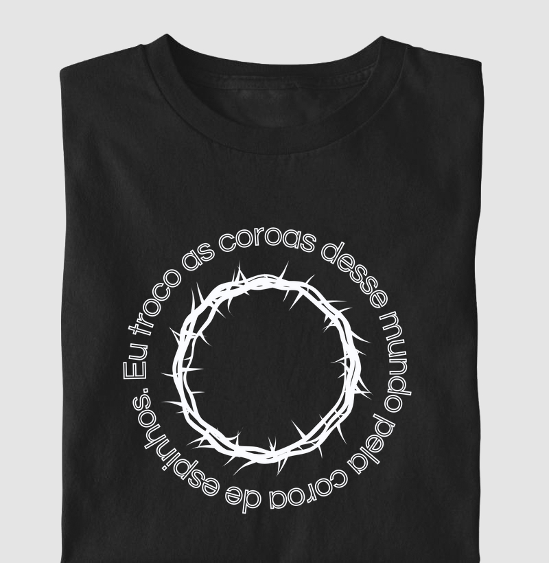 Camiseta Infantil Básica de Algodão "Coroa"