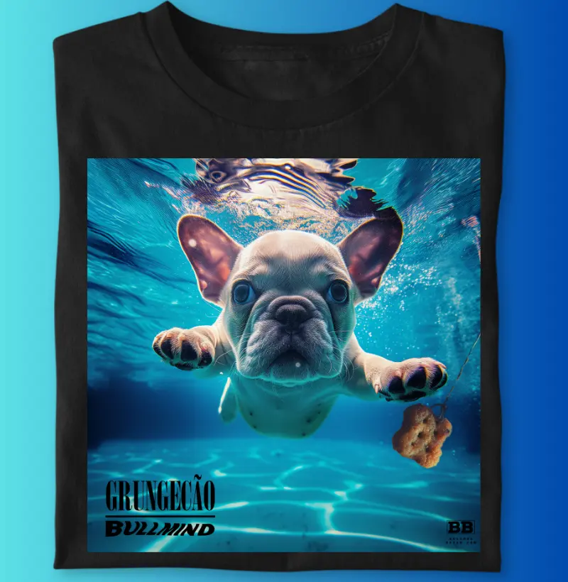 Camiseta Bulldog Francês "Grungecão II"