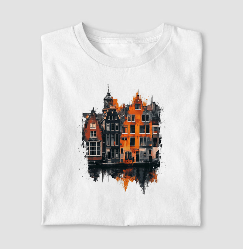 Camiseta Laranja para Colorir