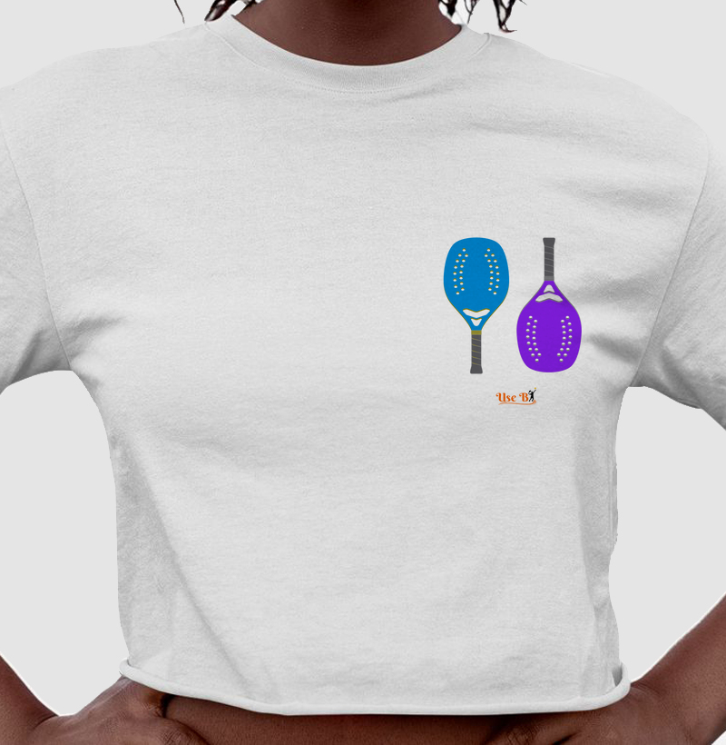 Raquetinhas azul e roxa