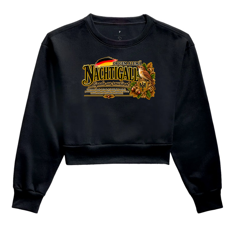 Nachtigall  - Cropped Moletom