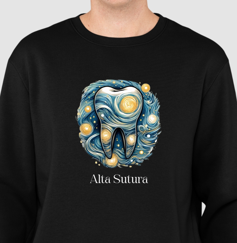 Suéter Moletom Unissex - Dente em pintura