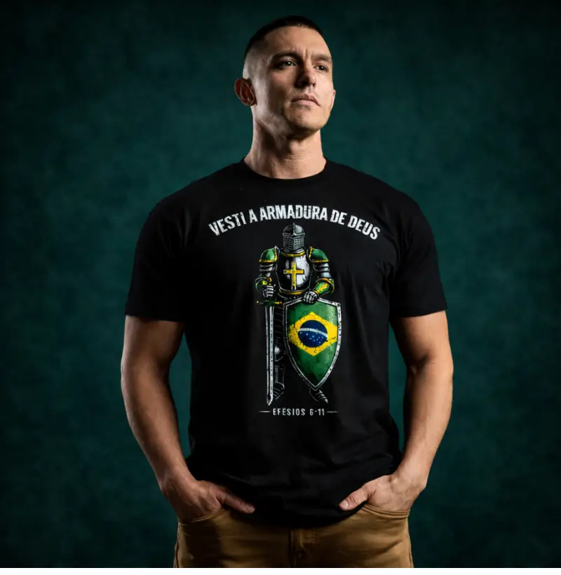 Camiseta Armadura de Deus | Fé