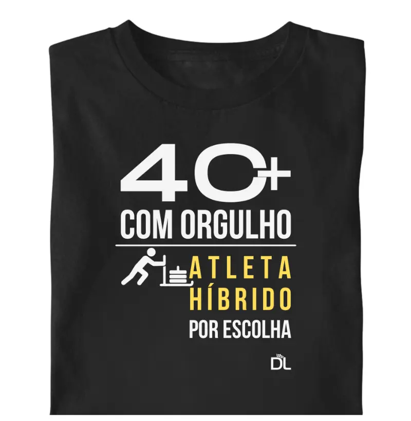 40 Mais Atleta Híbrido - Camiseta