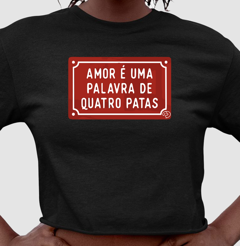 Placa Amor tem 4 Patas