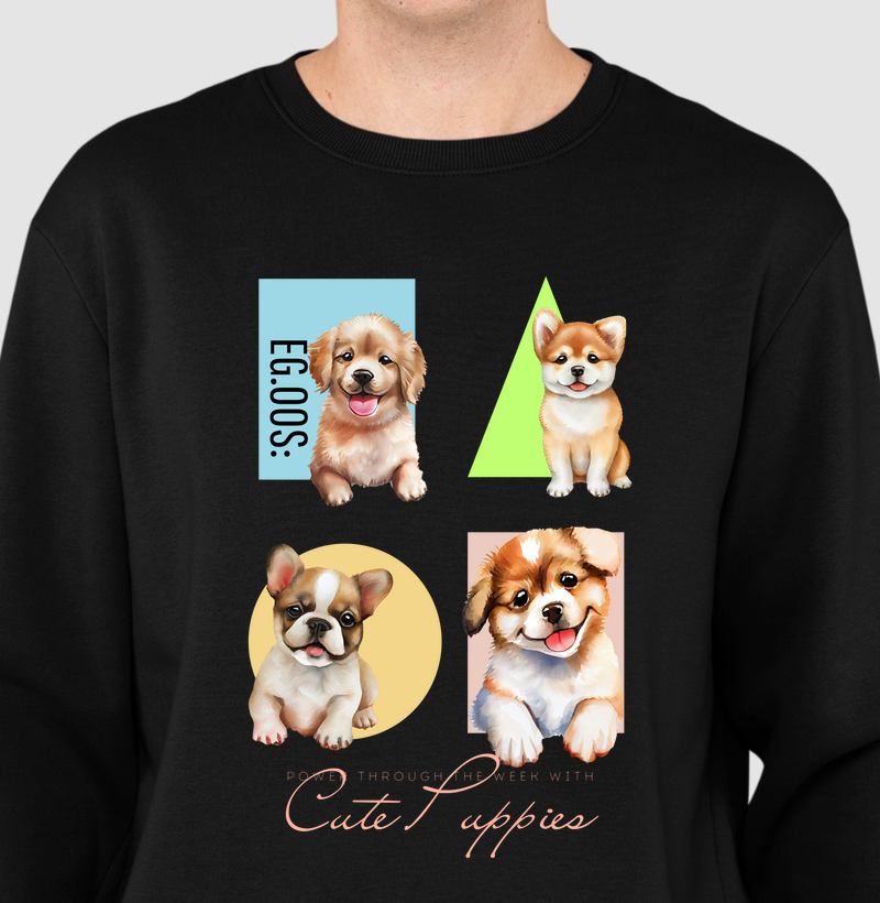 Moletom: Cute Puppies