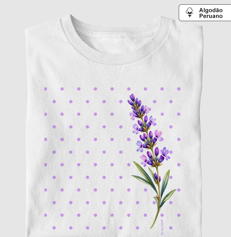 POÁ LAVANDA - Algodão Peruano - Camiseta Algodão Peruano