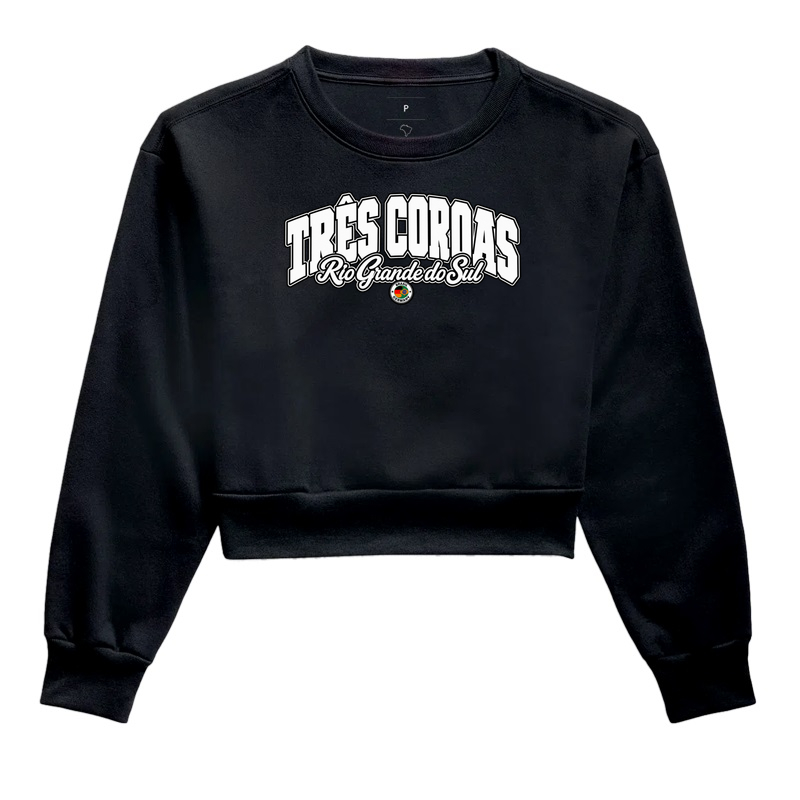 Três Coroas – Rio Grande do Sul - Cropped Moletom