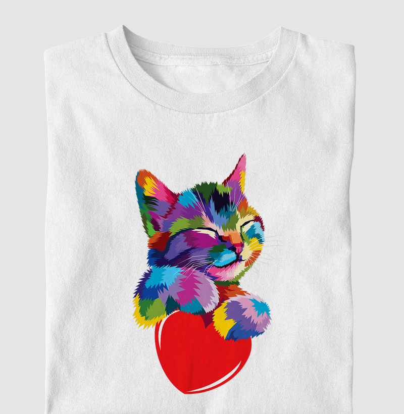 Gato Colorido Pop Art