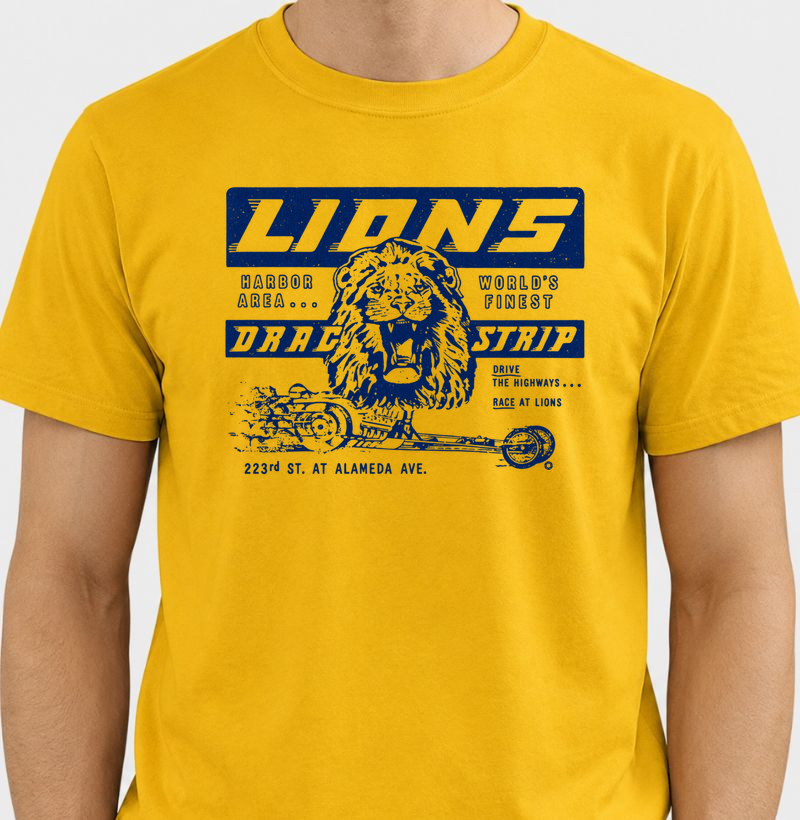 Camiseta Cliff Booth – Lions Drag Strip