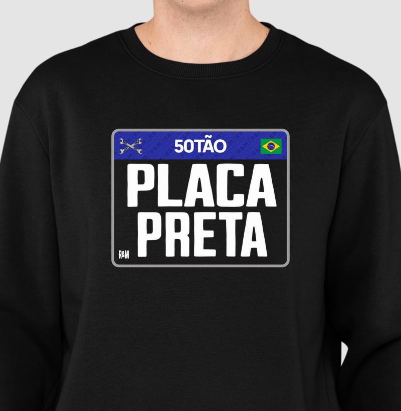 50tão Placa Preta