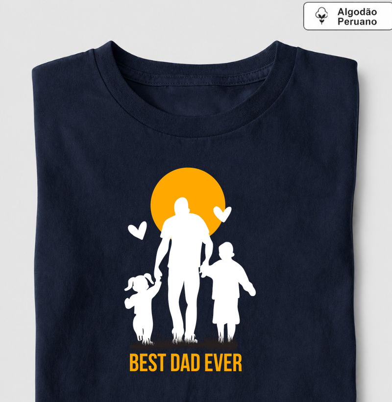 Camiseta Best Dad Ever - Modelo 3
