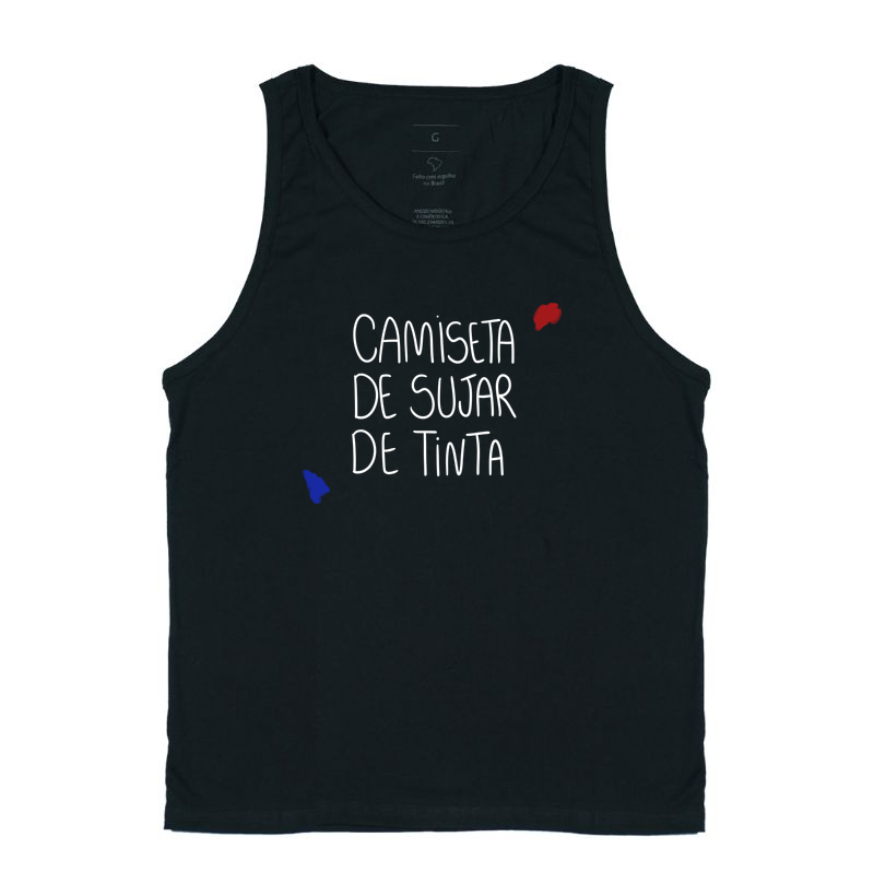Camiseta de sujar de tinta