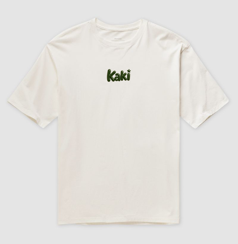 Camiseta Oversized Kaki Simples