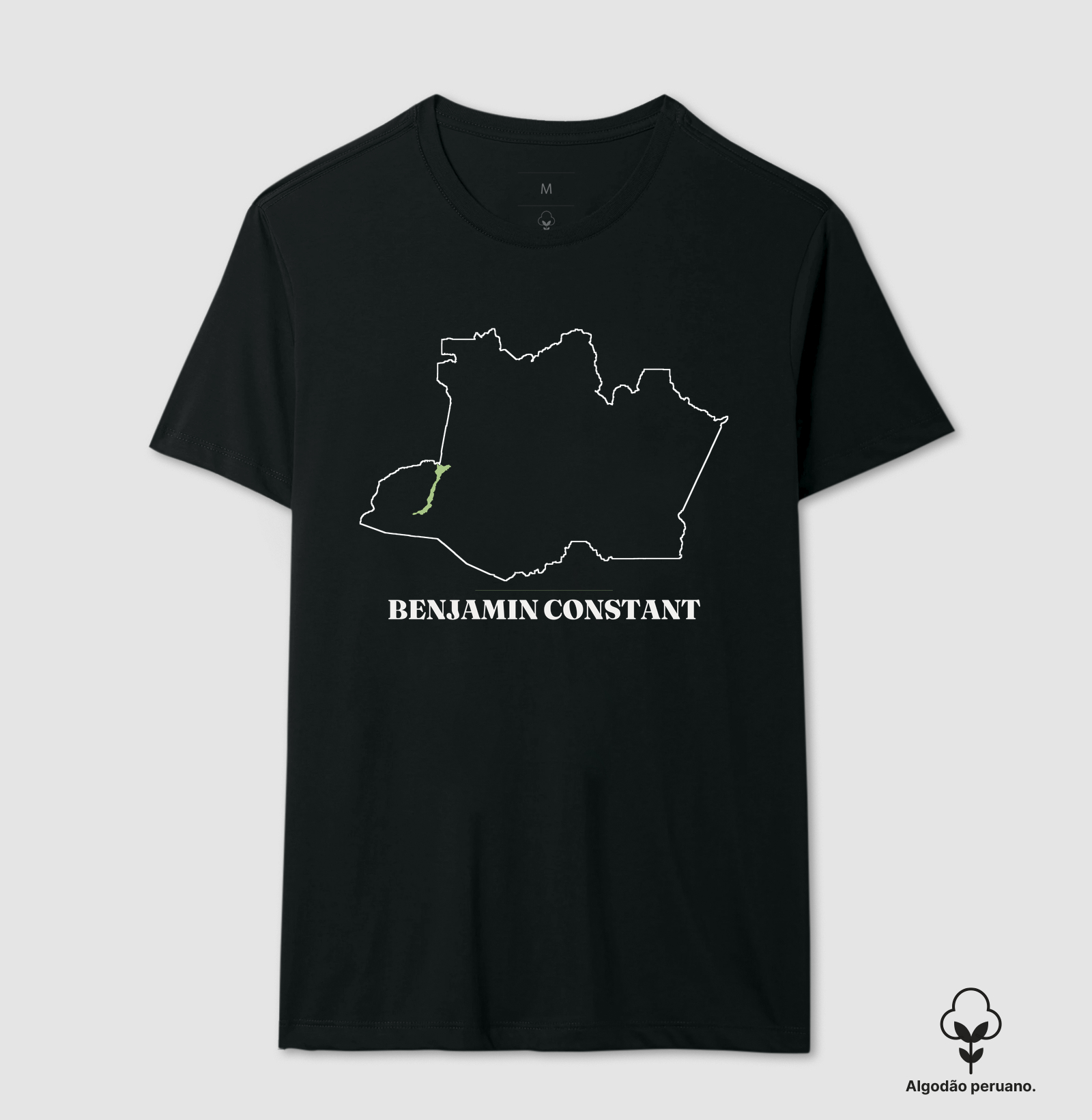 Benjamin Constant | Traço AM - Camiseta Algodão Peruano
