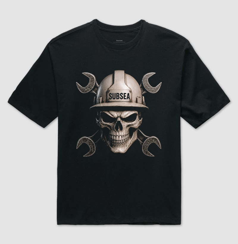 Subsea Skull and Tools - Camiseta Oversized