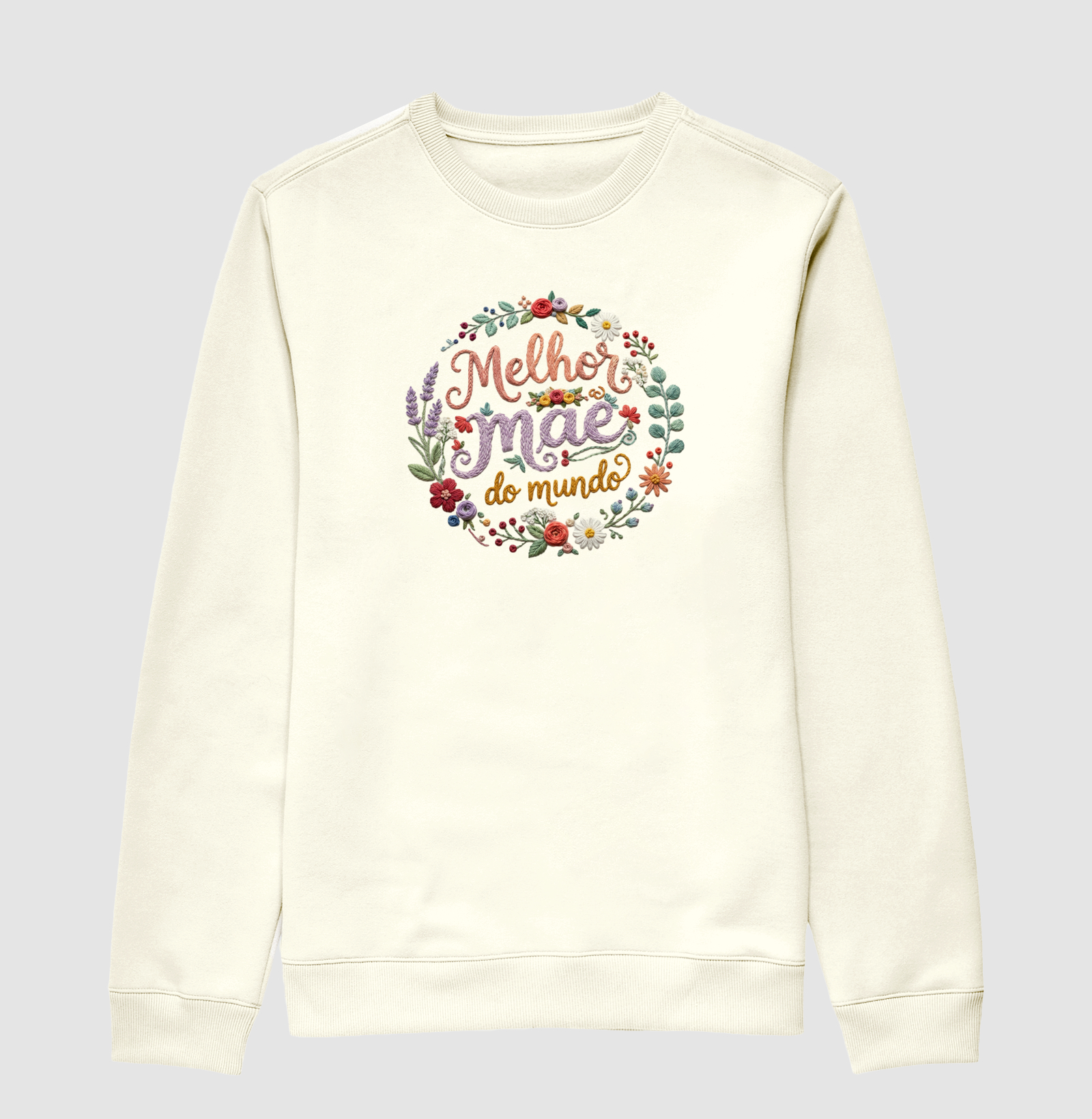 Melhor mãe do mundo - Círculo bordado