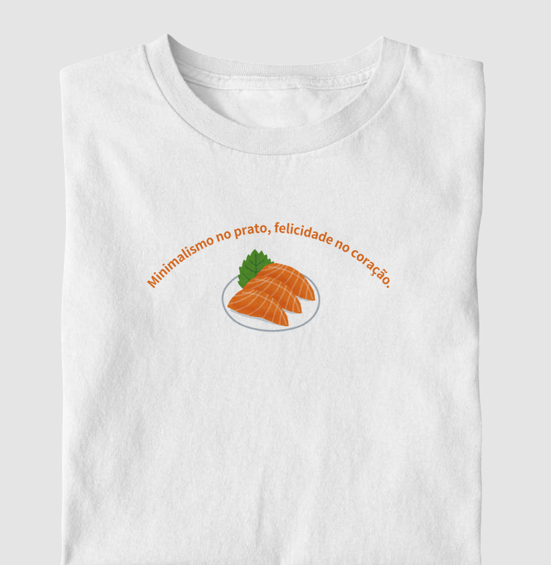 Minimalismo no prato, felicidade no coração.
