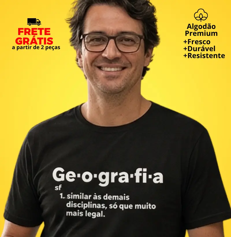 Camiseta Verbete Geografia