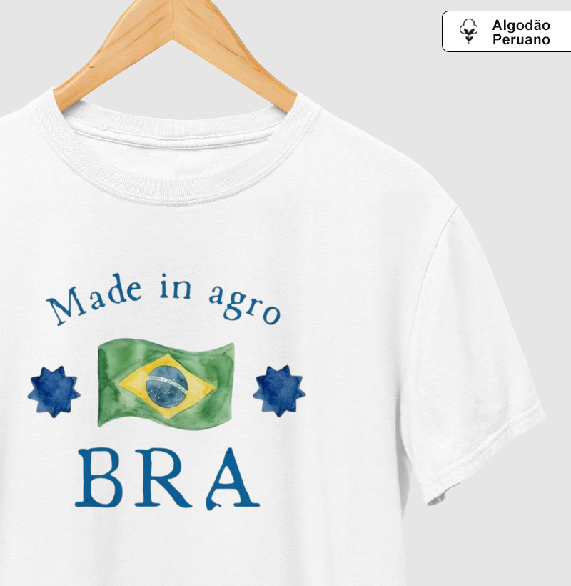 B R A - Camiseta Algodão Peruano