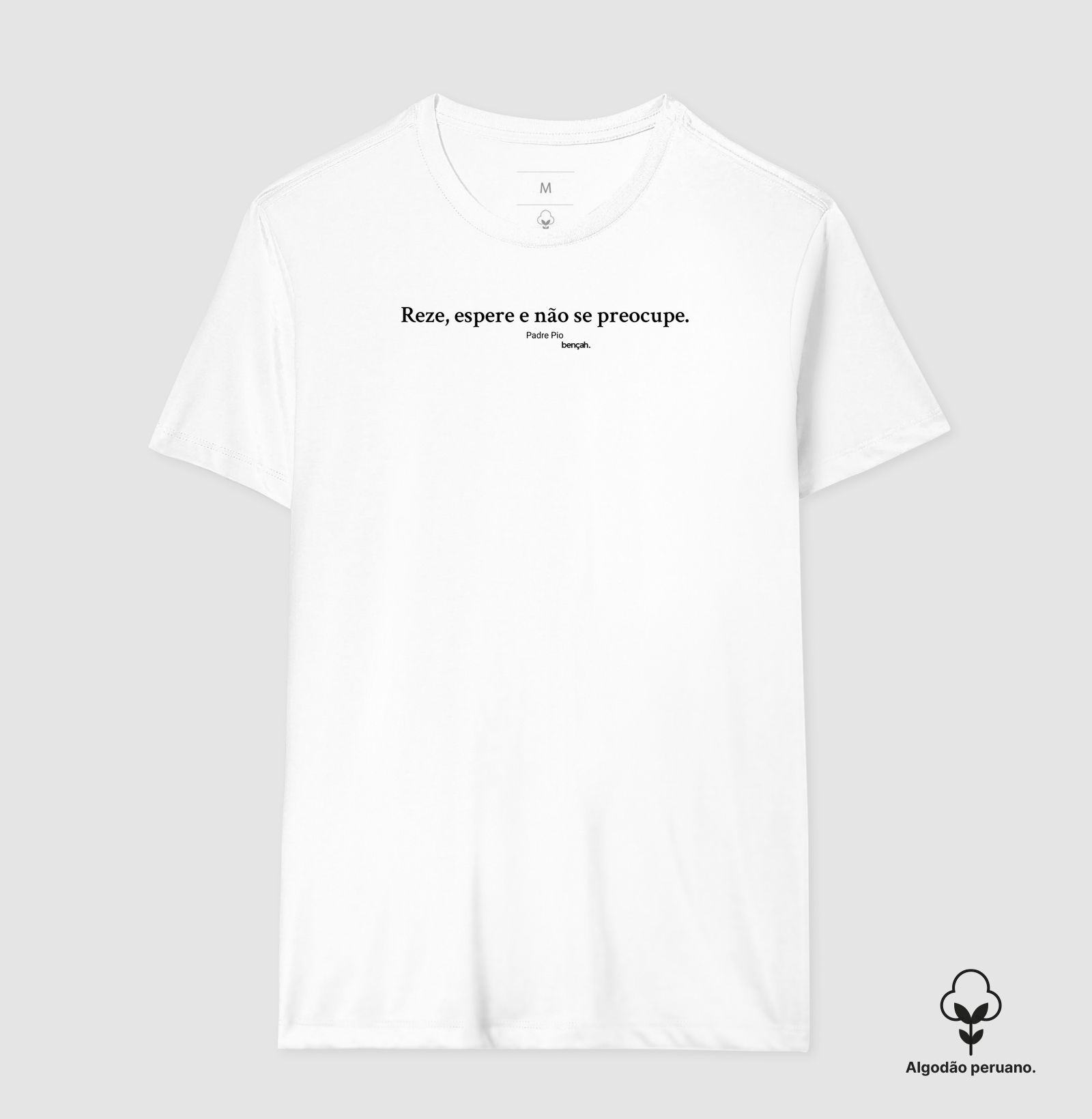 Camiseta Algodão Peruano Confia
